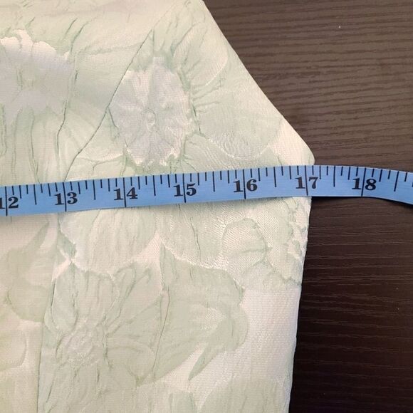 Mendocino Mint Green A-Line Embossed Floral Cocktail Dress - NWT - Picture 9 of 13